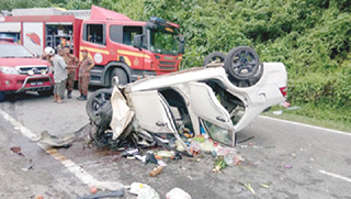 Four killed in Ranau crash